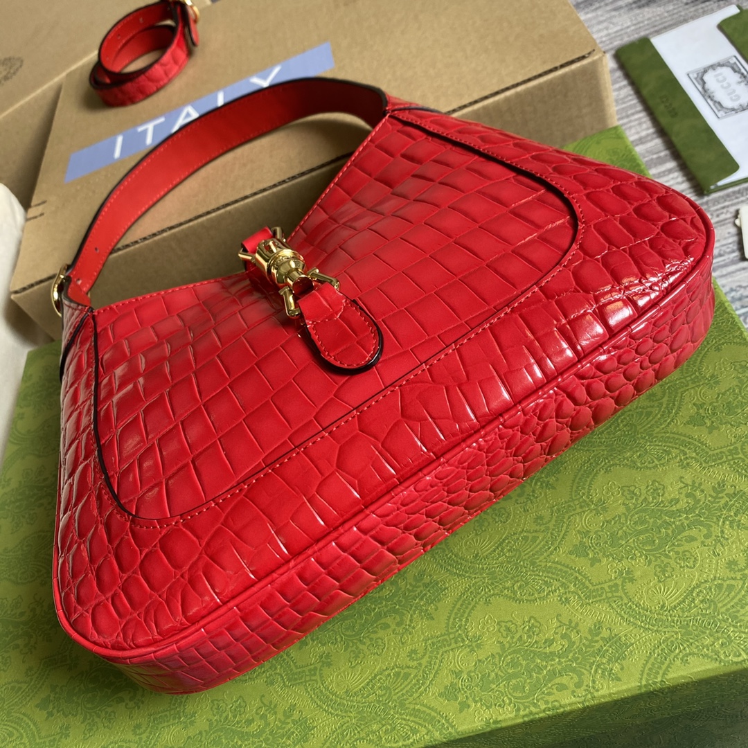 Gucci Jackie 1961 Small Shoulder Bag 636709 Red